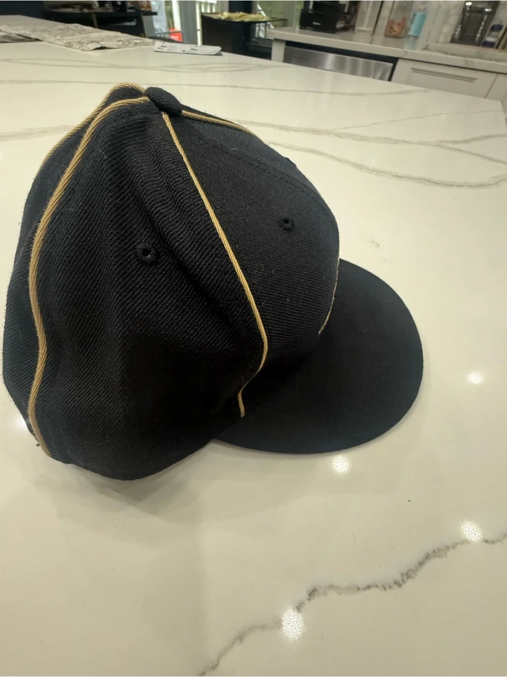Jordan Men's Black Cap with Gold Embroidery